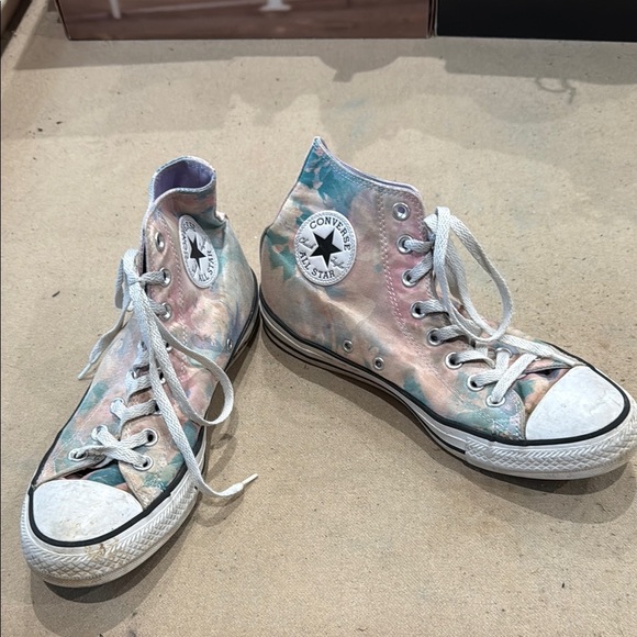 Converse Pastel Tie-Dye High Tops - Picture 1 of 5
